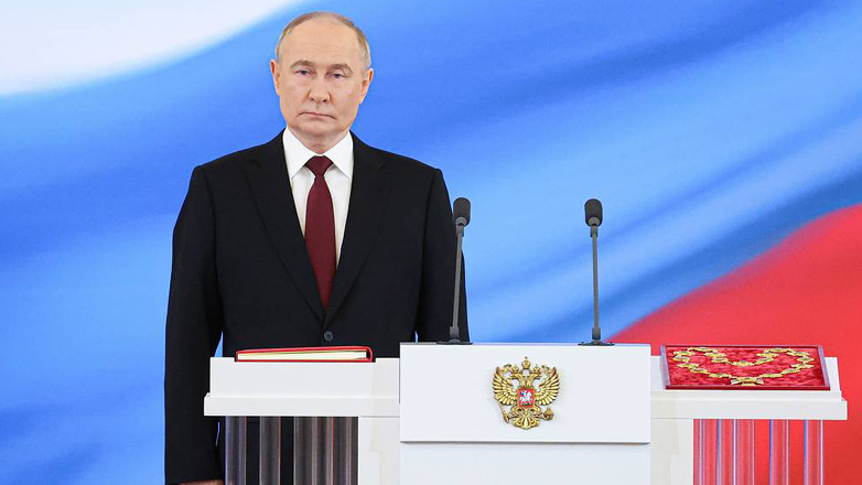 Vladimir Putin was sworn in as president for the fifth time – highlights of his speech
