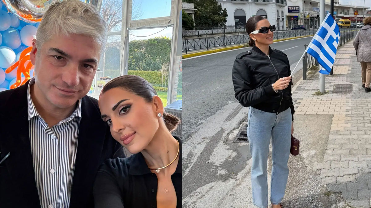 Σταματίνα Τσιμτσιλή – Θέμης Σοφός: Περήφανοι γονείς στην παρέλαση για την 25η Μαρτίου