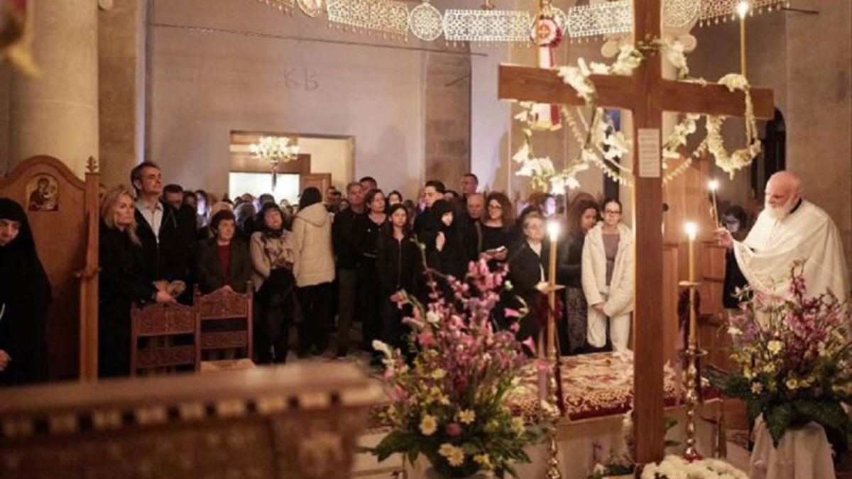 Χανιά: Στον Eπιτάφιο της Μονής Αγ. Κυριακής ο Κυρ. Μητσοτάκης