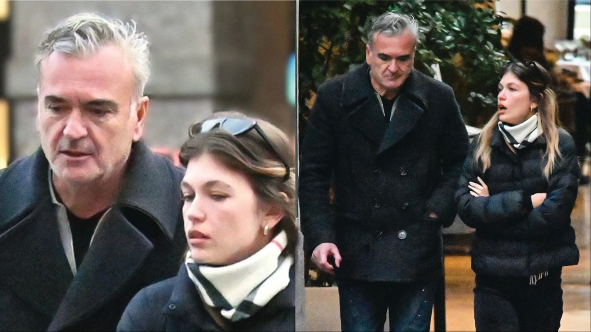 Κλέλια Ανδριολάτου: Σπάνια εμφάνιση με τον οικονομολόγο πατέρα της, Σάκη Ανδριολάτο στο κέντρο της Αθήνας