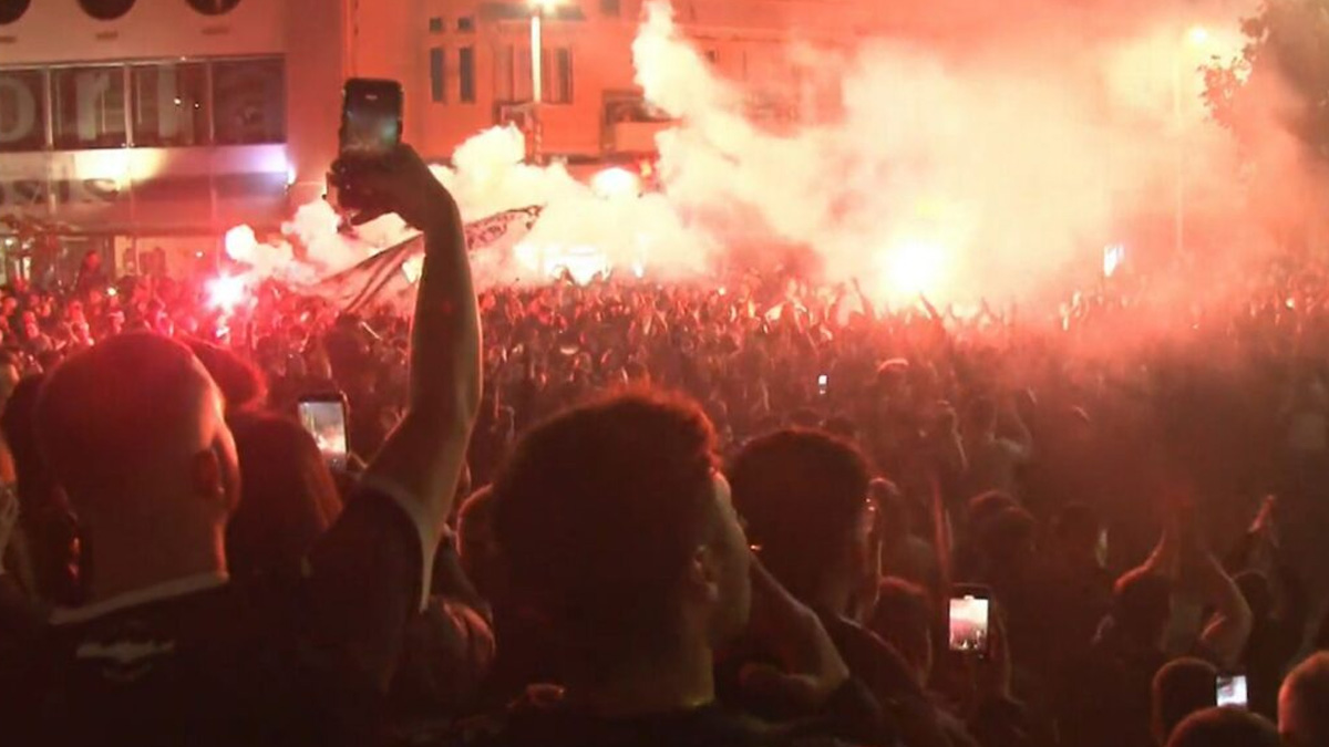 Κάηκε το Ηράκλειο για την κατάκτηση του Κυπέλλου