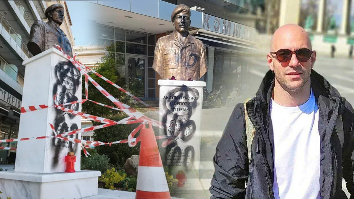 Βανδάλισαν την προτομή του Γιώργου Λυγγερίδη στη Θεσσαλονίκη