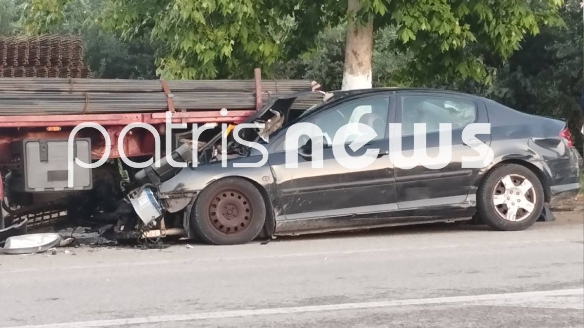 Ζαχάρω: Νέο τροχαίο με αυτοκίνητο να «καρφώνεται» στο πίσω μέρος νταλίκας