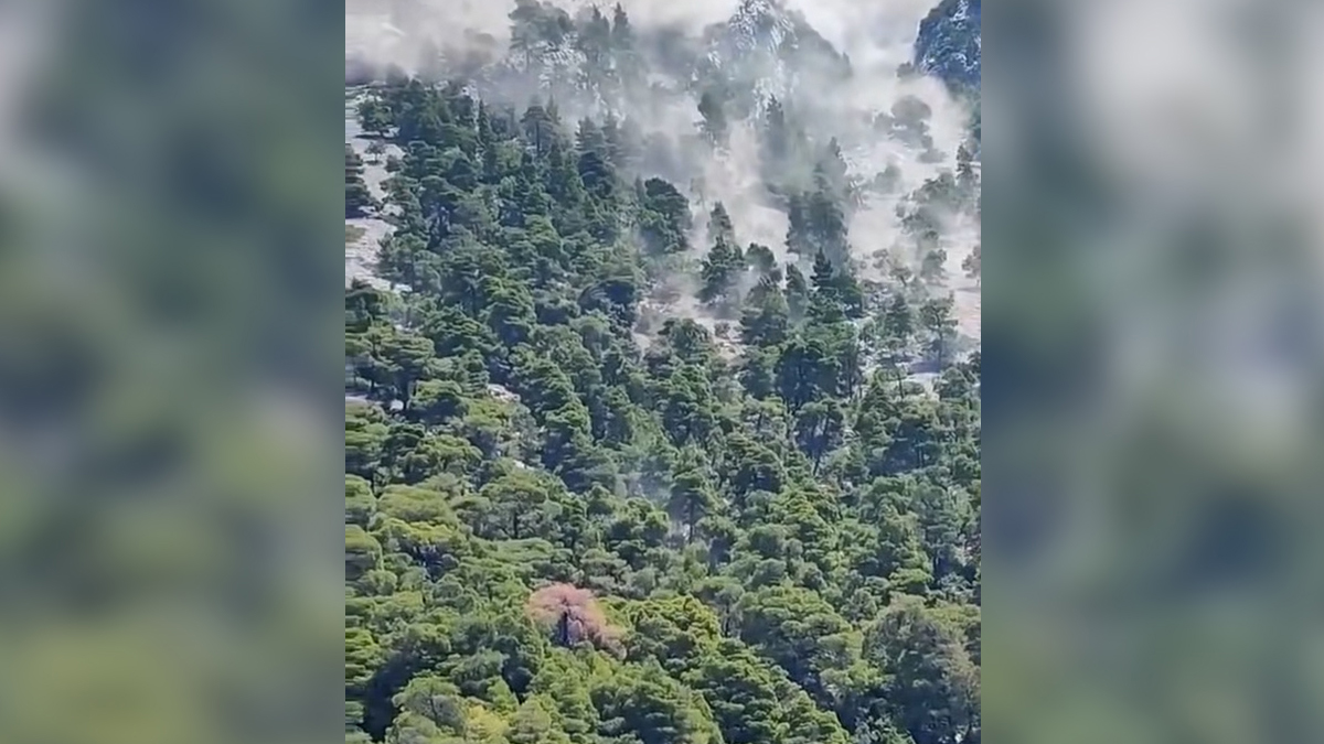 Εύβοια: Κατολίσθηση στο όρος Καντήλι μετά τον σεισμό 5,2 Ρίχ
