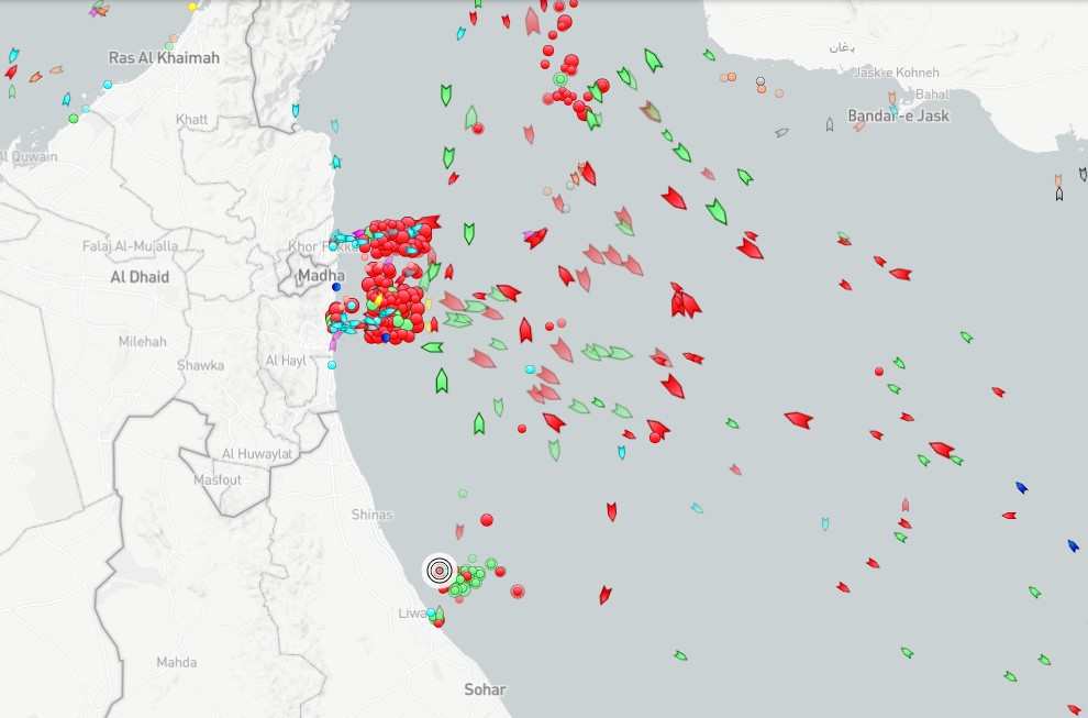 Η τελευταία θέση του Pacific Zircon στο MarineTraffic.
